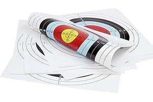 30 Pcs Archery Paper Targets, 10-Ring Competition Shooting Target Sheets for Practice Training (15.7" x 15.7")