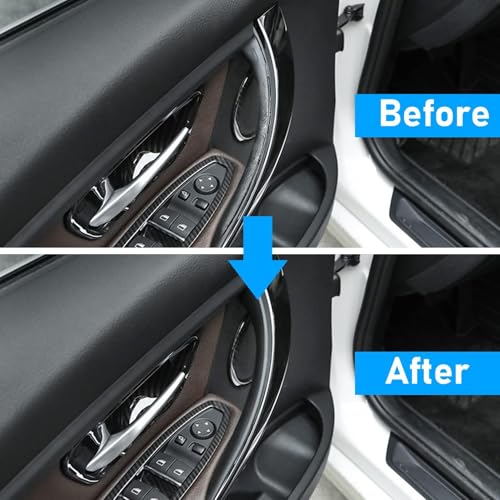 Sucxyor 2pcs Compatible with BMW 3 Series F30 F31 F34 F80 Interior Door Handle Left + Right Door Handle for 4 Series F32 F33 F36 F82 F83 (Black)