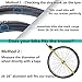 Bike Trainer Stand, Indoor Magnetic Bicycle Exercise Trainer Quiet Noise Reduction Stationary Bike Stand w Wider 8 Levels Resistance/Quick Release and Front Wheel Block