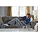 Sunbeam Heated Throw Blanket | Arctic Plush, 3 Heat Settings, Misty Gray - TSA8TS-X828-13A00