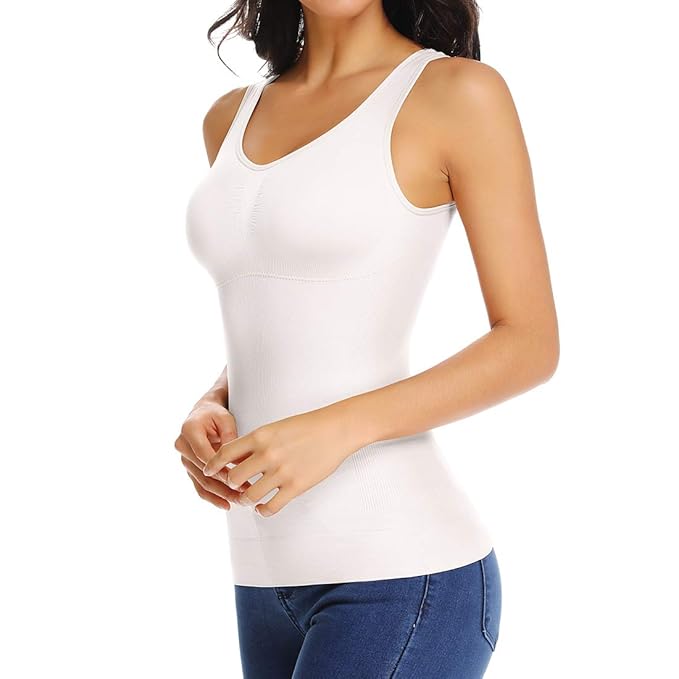 Buy Women's Cami Shaper with Built in Bra Tummy Control Camisole Tank