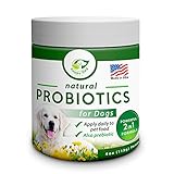 Pet Probiotics â€“ Gas Relief For Dogs - Aids Dog Diarrhea, Upset Stomach, Bad Breath, Allergy, Itching â€“ Best Easy Use Probiotic For Dogs - All Natural - Made in USA - 100% Guarantee