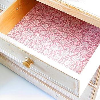 Pack Of 5 Sheets Pink Clay And Honeysuckle Scented Drawer Liners