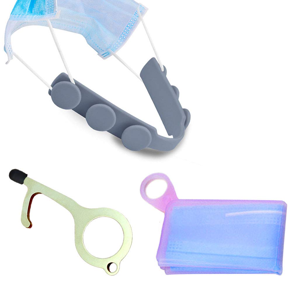 unkonwn 15 Pcs Mask Strap Extender, Anti-tightening Mask Holder Hook Ear Strap Accessories Ear Grips Extension Mask Buckle Ear Pain Relieved Colour Random