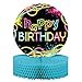 Creative Converting Glow Party Birthday Centerpiece 9 inch x 12 inch, Multicolor, One Size, 318138