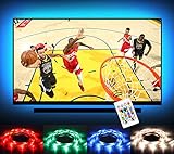 Bias Lighting LED TV Backlight Strip USB Powered Multi Color RGB Tape Emotionlite Color Changed with 24keys Remote Control for 32" to 60" Flat Screen HDTV LCD and Desktop PC