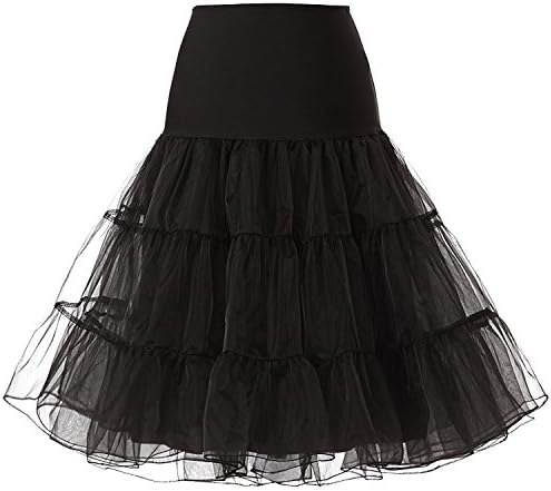 Women's 50s Petticoat Vintage Rockabilly Skirts Tutu Crinoline Unerskirt A001