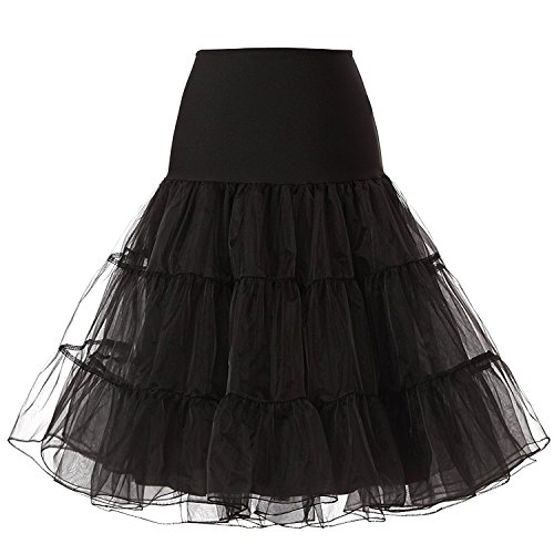 Women's 50s Petticoat Vintage Rockabilly Skirts Tutu Crinoline Unerskirt A001
