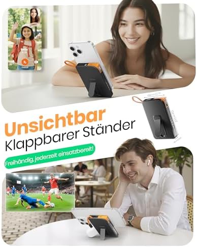 für Power Bank MagSafe 10000mAh, Magnetische Powerbank iPhone mit Ständer