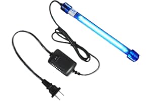 JACKSUPER 5W Aquarium Algae Clean Light Fish Tank Water Clean Light Green Water Clear Lamp Waterproof Fish Tank Algae Clean Lamp for Pond Tank Filter Sump Swim Pool (5w 6.9inch)