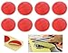 MNYR 100pcs RED Vintage Embosser Stamp Sealing Blank Certificate Self-Adhesive Seal Stickers