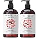Laritelle Organic Shampoo 17 oz + Conditioner 16 oz | Prevents Hair Loss, Promotes Hair Growth | Ayurvedic Herbs, Lavender, Ginger & Rosemary | NO GMO, Sulfates, Gluten, Alcohol, Parabens, Phthalates
