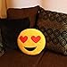 JOYIN 3 Pack of 32cm 13 Inches Emoji Smiley Emotion Cushion Stuffed Plush Pillow Including 1 Poop Face, 1 Heart Eye and 1 Devil Face (3 Pack).