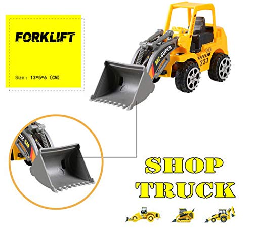 Angoo 6Pcs Construction Vehicle Truck Push Engineering Toy Cars Children Kid Toys, Perfect Truck Toy for Toddler Boys Girls