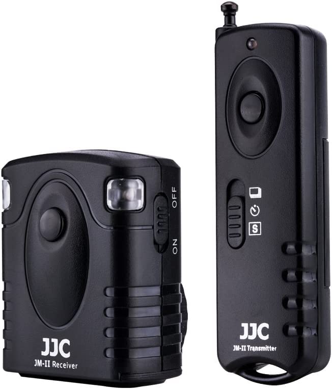 JJC JM-R2 Wireless Remote Control Shutter Release RR-100 for Fujifilm X100VI X-E5 X-M5 X-T5 X-T4 X-T100 X-H2 X-H2S X100V X100T X100F X-T1 X-T2 X-T3 X-T10 X-T20 X-T30 GFX100 GFX100S GFX100RF