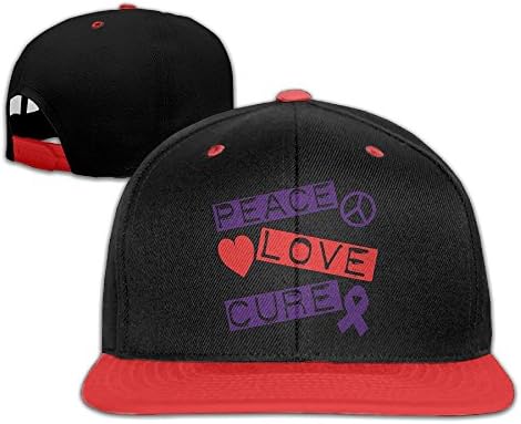 DZZKMBGY Men Women Peace Love Cure Epilepsy Hip Hop Baseball Caps Snapback Hats