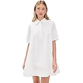 English Factory Women's A-line Short Sleeve Shirt Dress