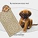 Cavalier Pets, Pet Feeding Mat for Cats and Small Dogs, Silicone Non-Slip Absorbent Cat Mat for Food, Waterproof and Easy to Clean, Small 21 by 12 Inches, Beige