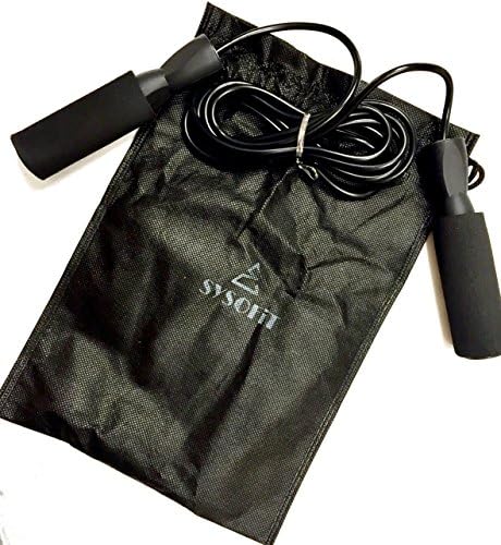 SysoFit Inc. Speed Jump Rope - Adjustable premium quality jump rope for Fitness (MMA, Crossfit, Boxing, Double Unders, Cardio)