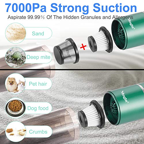 Hand held Vacuum, Cordless Mini Hand Vacuum Cleaner, 7KPa Powerful