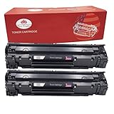 Toner Kingdom® Compatible with HP CE285A 85A LaserJet Toner Cartridges - 2 Pack, Black