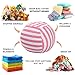 Wekapo Stuffed Animal Storage Bean Bag Chair Cover for Kids | Stuffable Zipper Beanbag for Organizing Children Plush Toys Large Premium Cotton Canvas (Pink, X-Large)