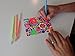 FrogLilly Professional Colored Gel Ink Pens Set Ultra Fine Glider Tips for Intricate Detailing w/ 4 Adult Coloring Book Pages in Sturdy Plastic Case - 36 Neon, Glitter & Pastel Color Artist Markers
