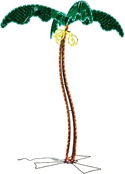 Amazon Com Green Longlife 5 Feet Decorative Lighted Palm Tree