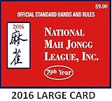 National Mah Jongg League 2016 Scorecard - Large Print
