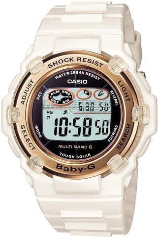 [カシオ] 腕時計 ベビージー 電波ソーラー BGR-3003-7AJF ホワイト