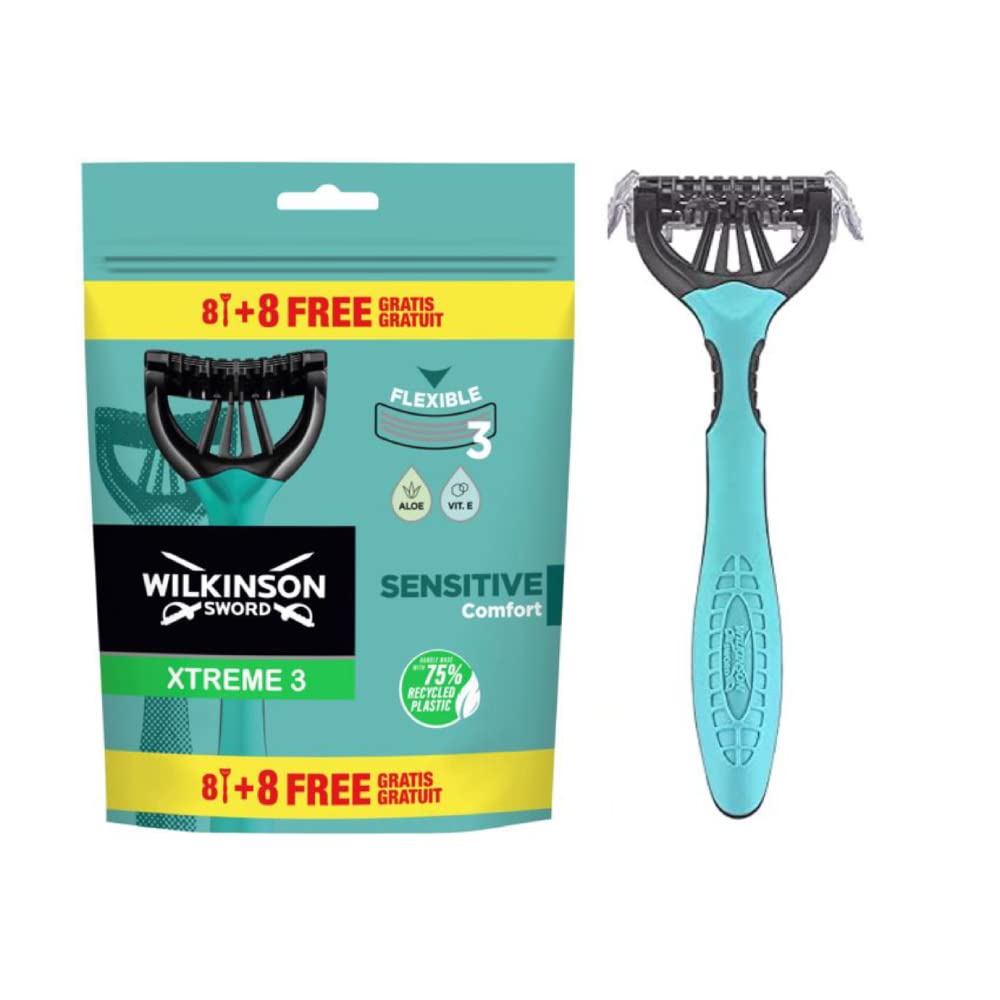 Wilkinson Sword Xtreme 3 Sensitive Men'S Disposable Razors 8 + 4 Free