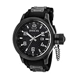 Invicta Men's 0555 Russian Diver Collection Black Rubber Watch