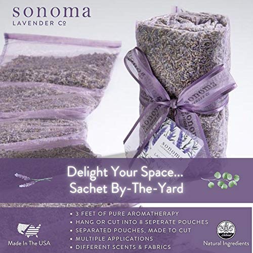 Sonoma Lavender Dried Lavender Sachets by The Yard for Drawers and