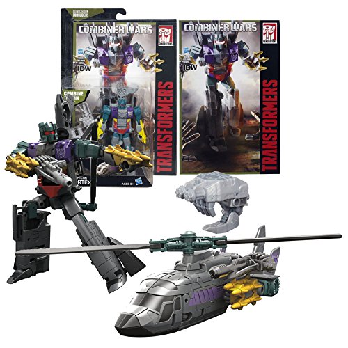 Hasbro Year 2015 Transformers Generations Combiner Wars Deluxe Class 5-1/2 Inch Tall Figure - VORTEX with Blaster, Bruticus' Hand & Comic Book (Vehicle Mode: Helicopter)