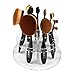 Fullkang 10 Holes Oval Makeup Brush Holder Drying Rack Organizer Cosmetic Shelf Tool by Fullkang