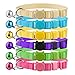 Blaoicni Cat Collars Nylon Soft Colorful Adjustable Breakaway Safety Kitten Collars with Bell 6pcs/set