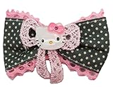 Grey and Pink Hello Kitty Hair Clip Bow for Girls