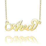 Q&Locket Ava Name Necklace Personalized Stainless