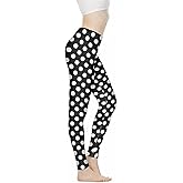 Bulopur Leopard Print Yoga Pant for Women, Sunflower Elasticity Tummy Control Workout Pants, Soft Leggings for Sports Running