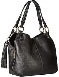 Calvin Klein - Hobo de piel de guijarros para mujer