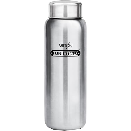 Milton Aqua-750 Stainless Steel Water Bottle, 750 ml, Silver