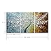 V-inspire Paintings, 20x30Inchx3 Paintings Oil Hand Painting 3D Hand-Painted On Canvas Abstract Artwork Art Wood Inside Framed Hanging Wall Decoration Abstract Painting