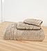 Cariloha 600 GSM Bamboo & Turkish Cotton 3 Piece Towel Set - Odor Resistant, Highly Absorbent - Set Includes 1 Bath Towel, 1 Hand Towel & 1 Washcloth - Beachwood