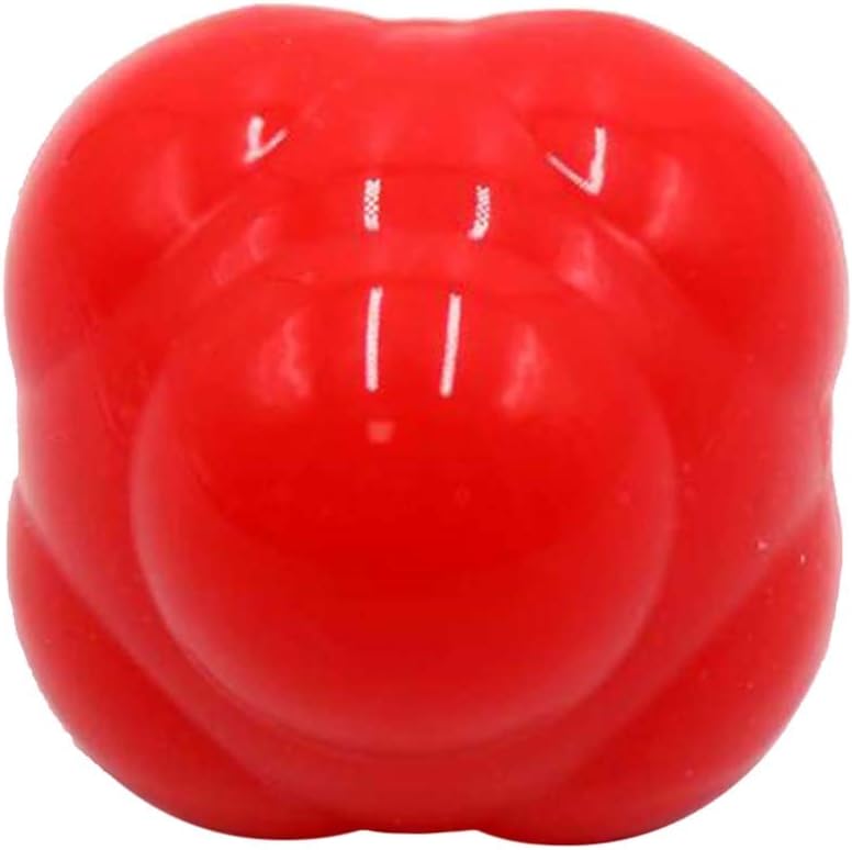 LoveinDIY Hexagonal Reaction Ball Sensitive Bouncy Ball Agility Training Toy - Red, 56mm : Sports & Outdoors