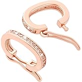 PH PandaHall 2pcs 925 Sterling Silver Jewelry Clasps, Oval Necklace Shortener Enhancer Clasp Jewelry Carabiner with Cubic Zirconia for Pearl Strands Jewelry Making Necklace Modification, 1.2cm