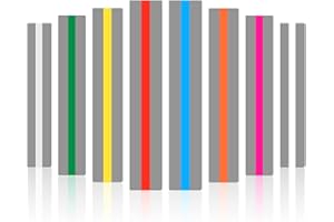 ZOYIANCY 24 Pieces Guided Reading Strips Reading Helper Strips, Reading Ruler Colored Overlay Highlight Bookmarks Help with Dyslexia for Kid and Teacher Supply Guided