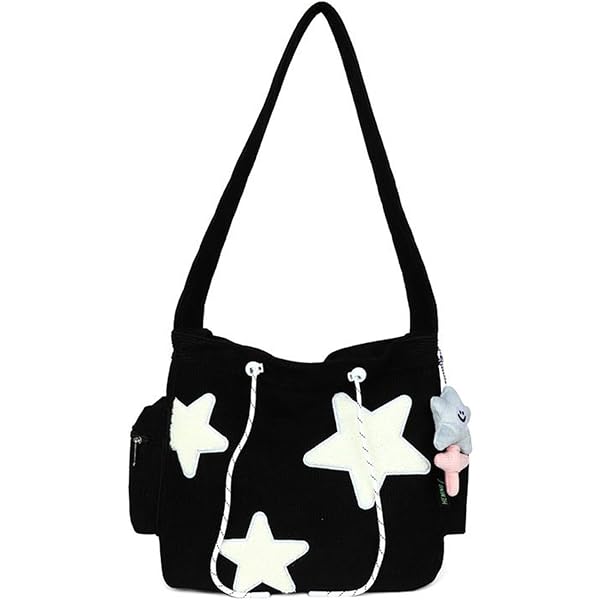 XIAHIOPT Trendy Crossbody Bag with Star Embellishment Large