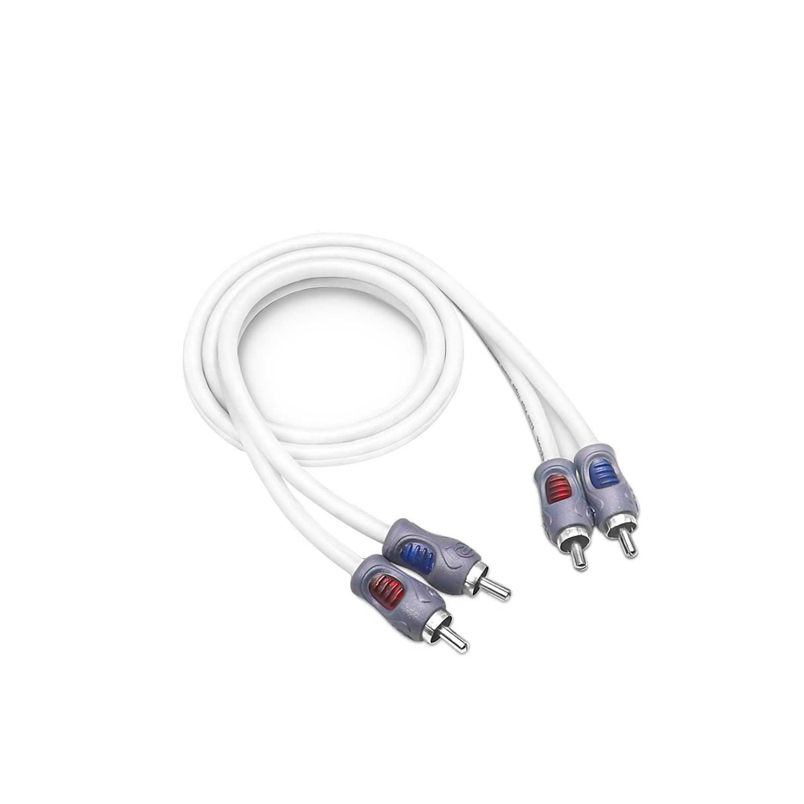 Recoil RMI23 Tinned Oxygen Free Copper 2-Channel 3ft RCA Audio Interconnects Cable for High-End Car Audio, Marine Motorcycle & UTV/ATV Audio, Triple-Shielded with Noise Rejection for Tough Environment