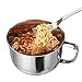 Stainless Steel Ramen Noodle Soup Pasta Bowl and Induction Cooker directly with Handle&Lid,6.4 Ounce by Meluoher…