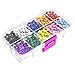 1000 PCS Push Pins Map Tacks Round Map Pins, 1/8-Inch Plastic Beads Head, Packaged in Plastic Container for Cork Board, Bulletin Board Marking, 10 Assorted Colors(Color 01)